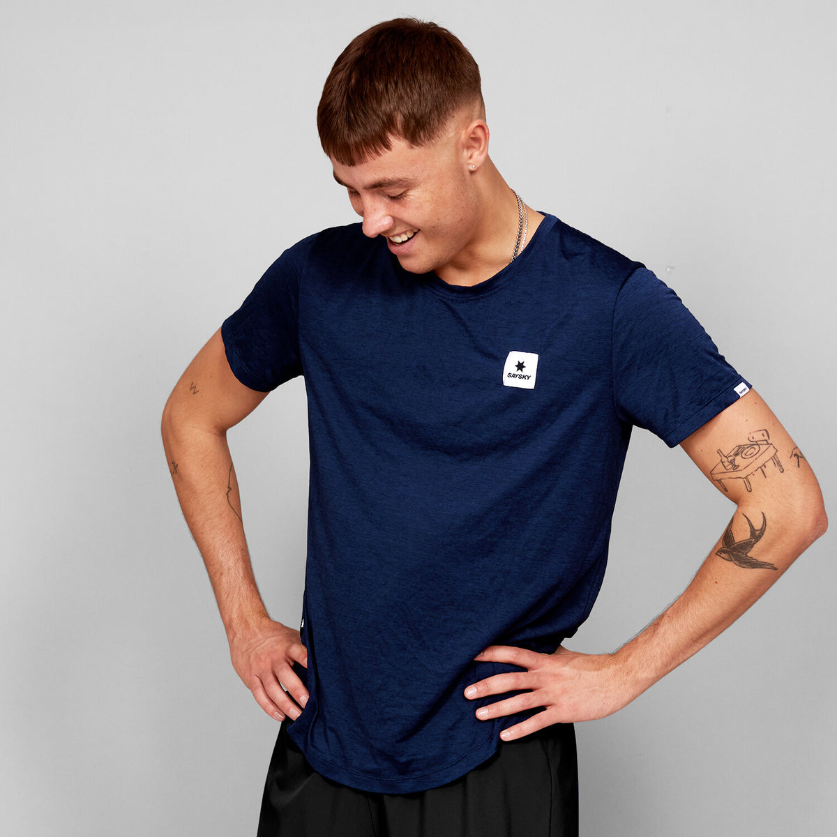 Saysky Clean Combat Pro T-shirt Blue 201 XMRSS30C201