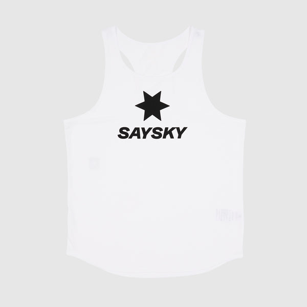 SAYSKY Logo Flow Singlet SINGLETS 101 - WHITE