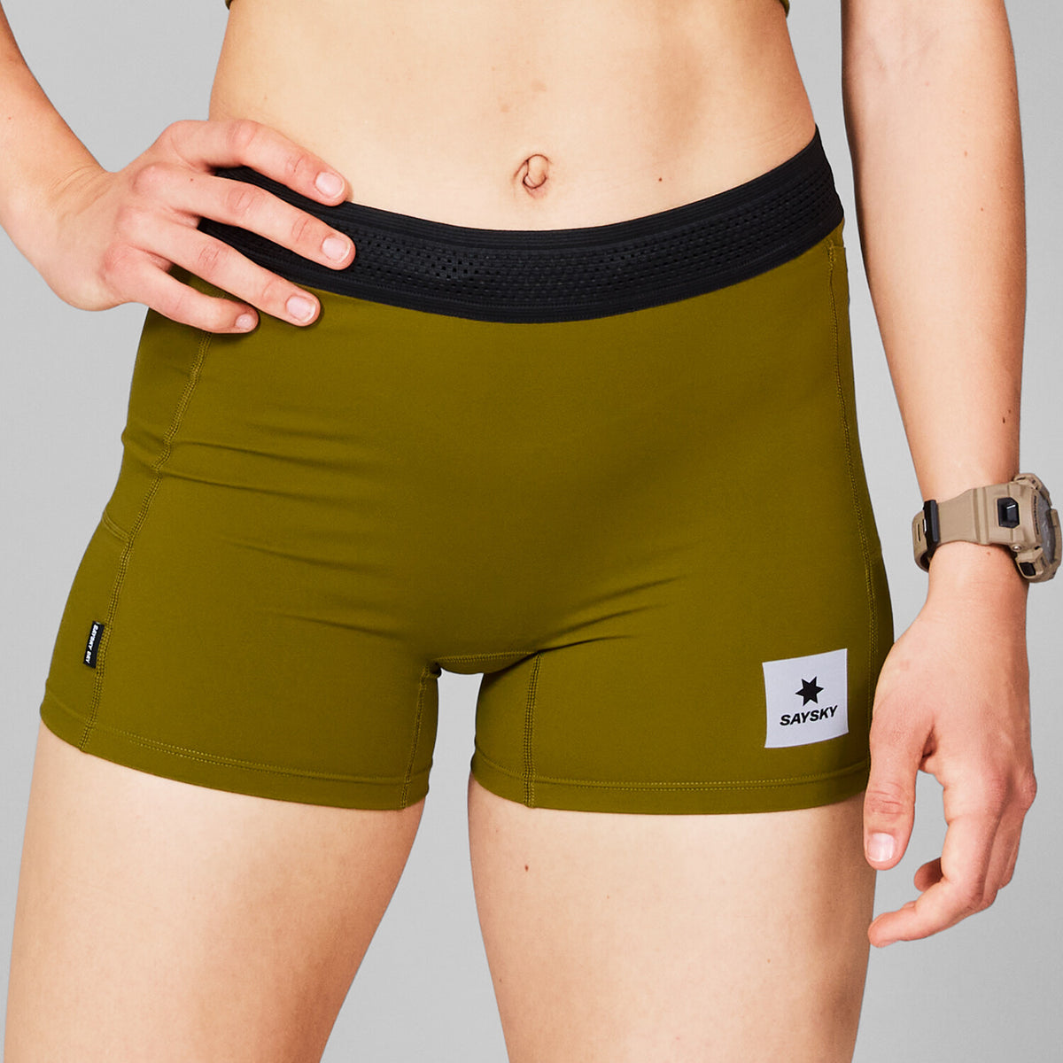 Saysky Flow+ Race Short Tights 4'' Green 310 MWRST62C310