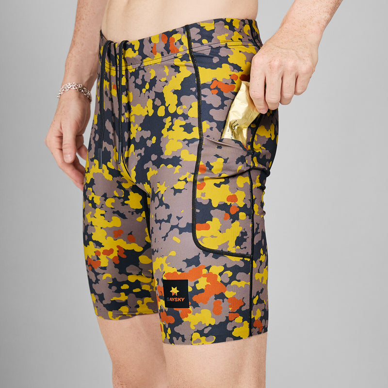 Saysky Combat+ Short Tights 9'' Yellow Camo 1019 MMRST01C1019