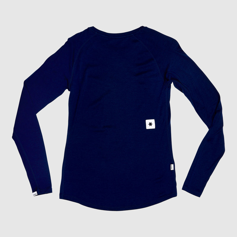 Saysky Merino 165 Base Layer Long Sleeve Blue 201 XWRLS40C201