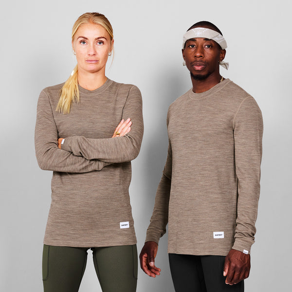 Saysky Merino 195 Blaze Long Sleeve Brown 7005 MMRLS41C7005