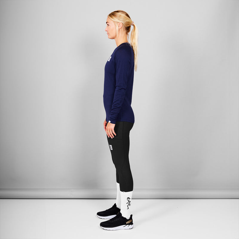 Saysky Merino 165 Base Layer Long Sleeve Blue 201 XWRLS40C201