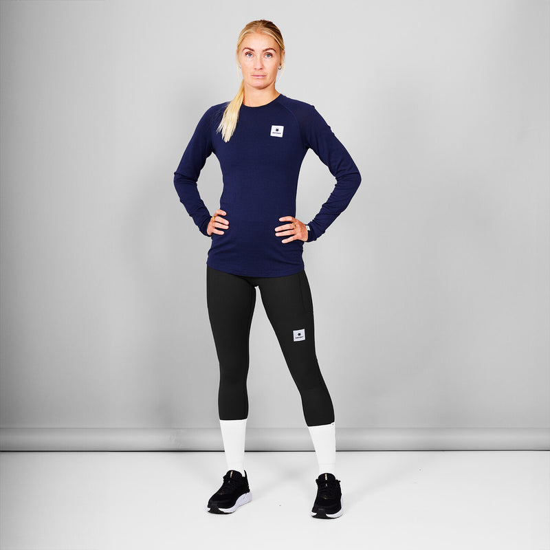 Saysky Merino 165 Base Layer Long Sleeve Blue 201 XWRLS40C201