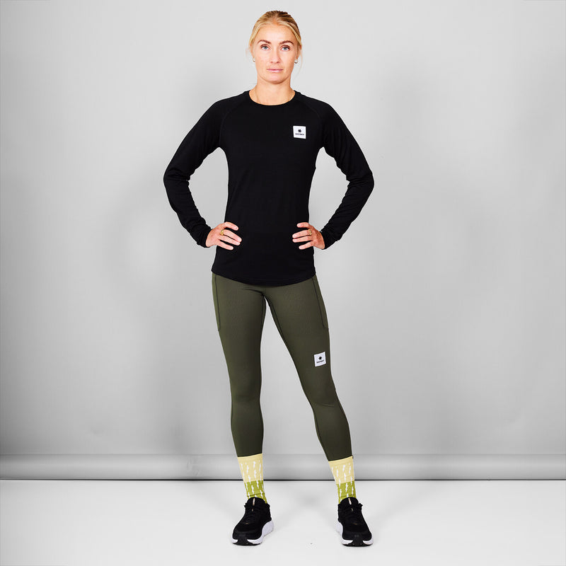 Saysky Merino 165 Base Layer Long Sleeve Black 901 XWRLS40C901