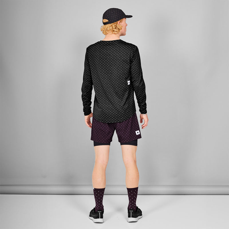 Saysky Reflective Polka Pace Long sleeve Black Reflective Polka 1018 MMRLS02C1018
