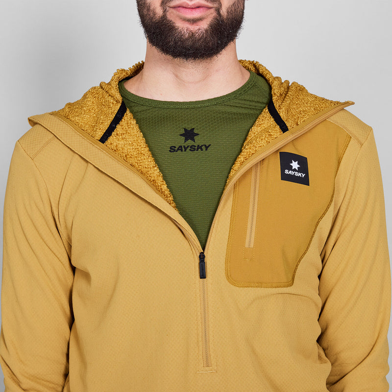 Saysky Combat Half Zip Fleece Hoodie Yellow 414 NMRHO30C414