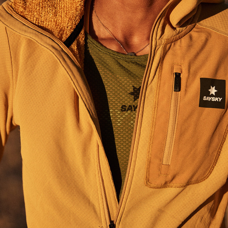 Saysky Combat Half Zip Fleece Hoodie Yellow 414 NWRHO30C414