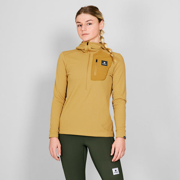 Saysky Combat Half Zip Fleece Hoodie Yellow 414 NWRHO30C414