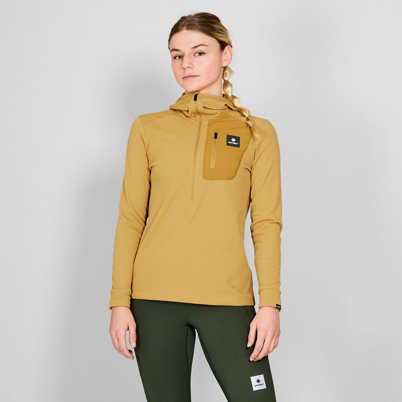 Saysky Combat Half Zip Fleece Hoodie Yellow 414 NWRHO30C414