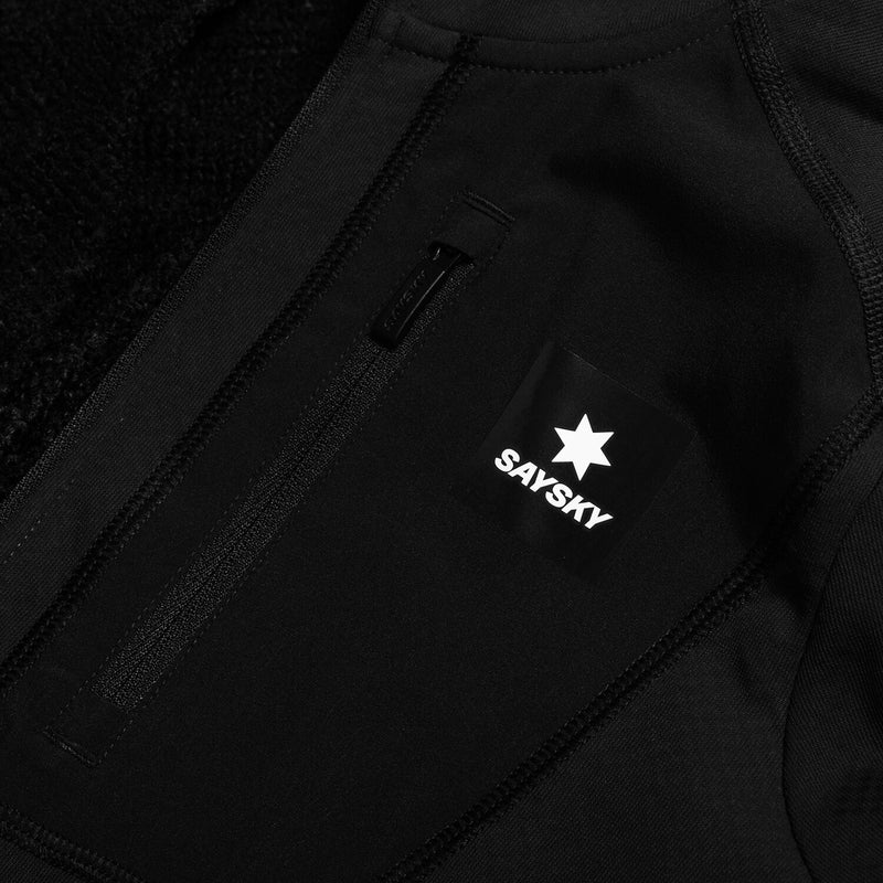 Saysky Combat Half Zip Fleece Hoodie Black 901 NWRHO30C901