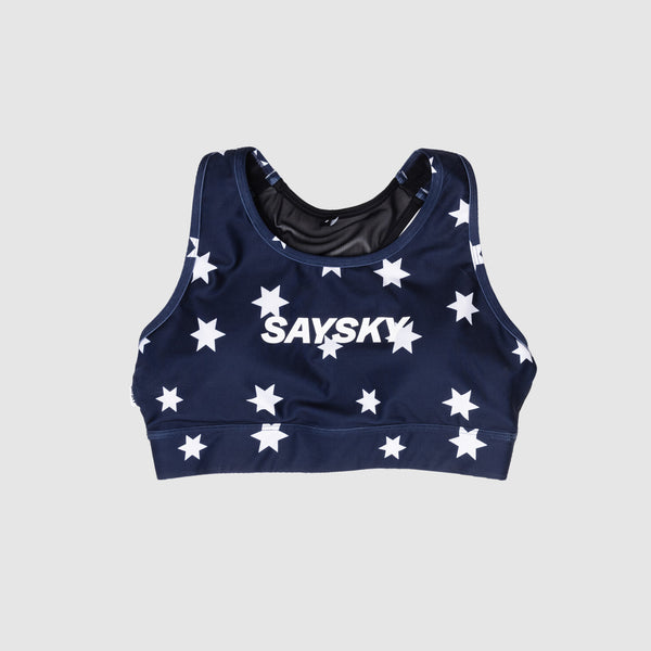 Saysky Star Combat Sports Bra Blue/White Stars 1028 NWRSB30C1028