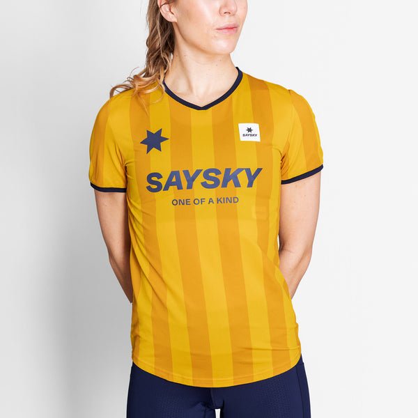Saysky Combat T-shirt Yellow Stripes 008 NWRSS31C008