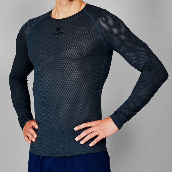 Saysky Mesh Base Layer Long Sleeve Grey 601 XMRBL32C601