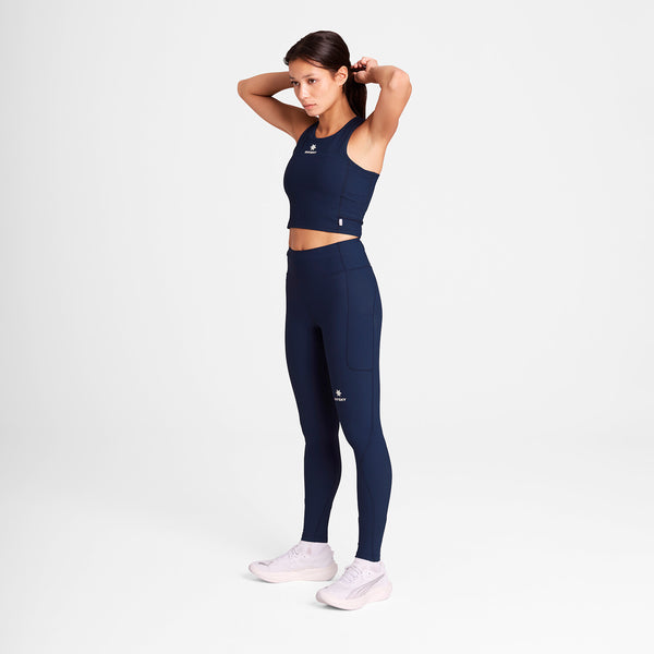 Saysky Combat Rib Crop Top Blue 201 OWRSB32C201