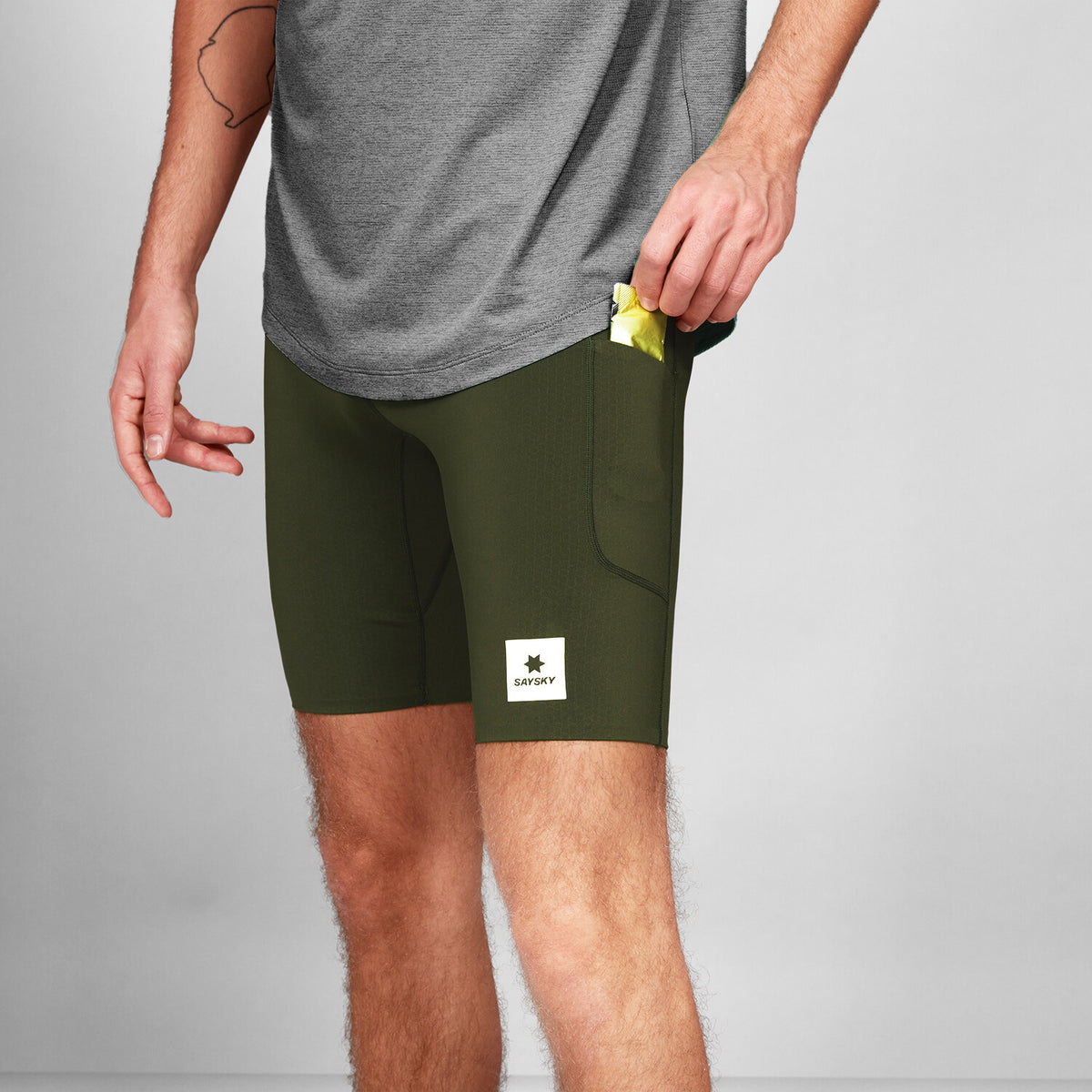 Saysky Combat+ Short Tights 9'' Green 301 SM55001