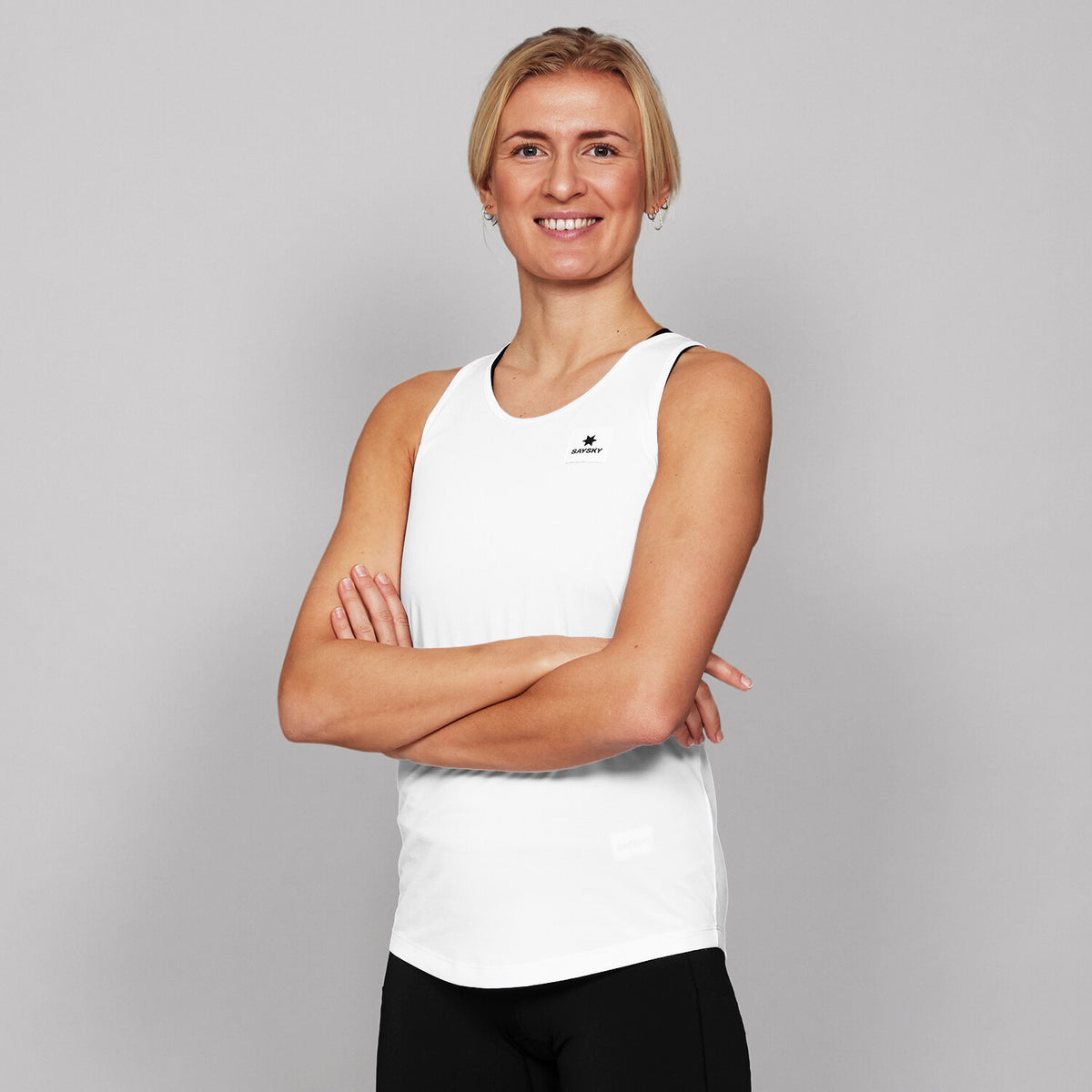 Saysky Clean Combat Pro Singlet White 101 SW30003