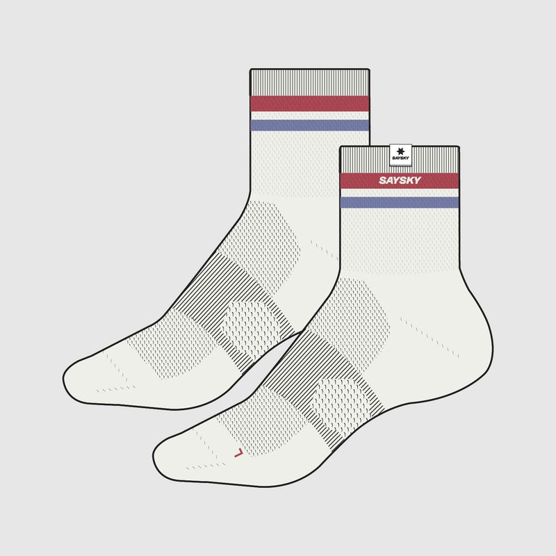 Saysky Combat Quarter Socks Red 506 NUASO403C506