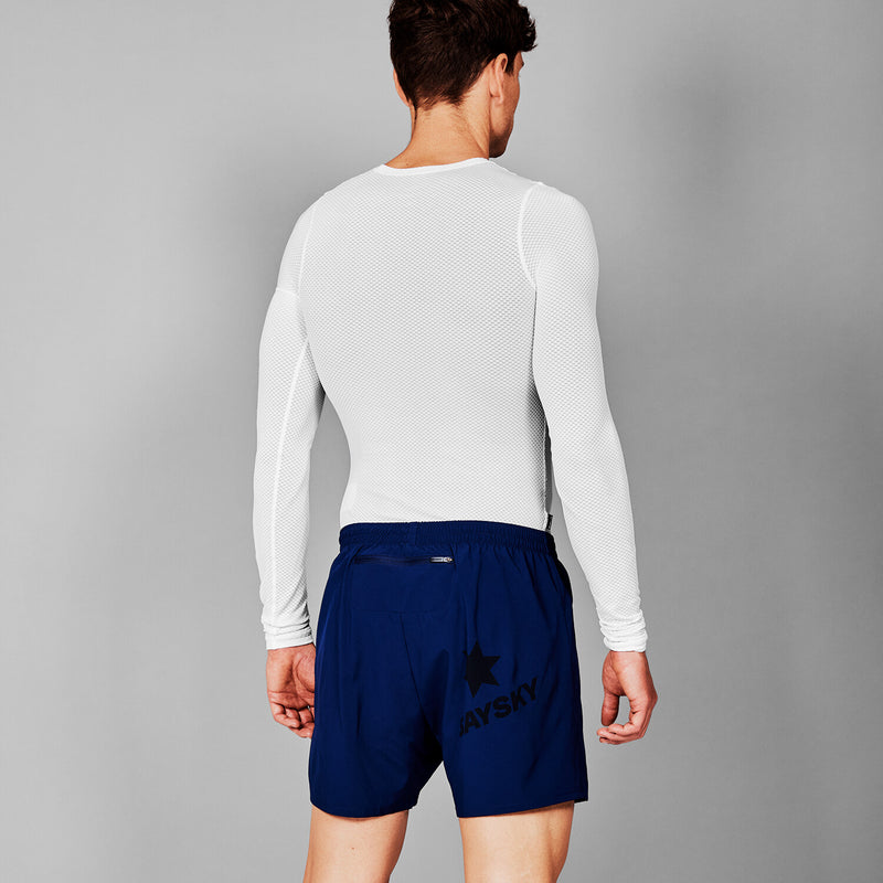 Saysky Mesh Base Layer Long Sleeve White 101 XMRBL32C101