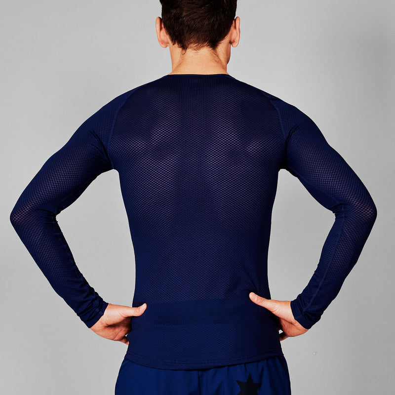 Saysky Mesh Base Layer Long Sleeve Blue 201 XMRBL32C201