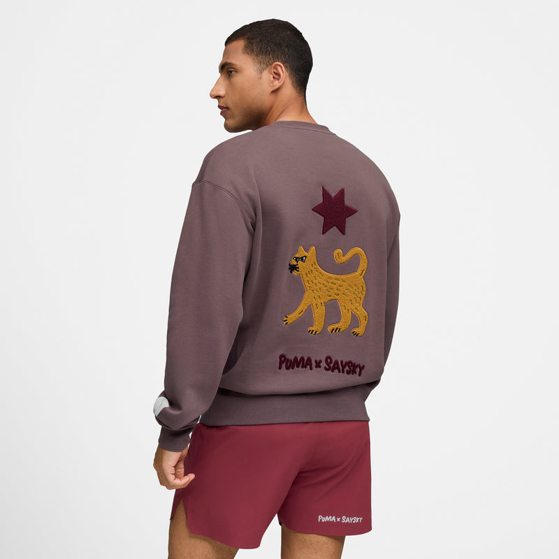 Saysky Puma x Saysky Crew Sweat Purple 701 527557 88