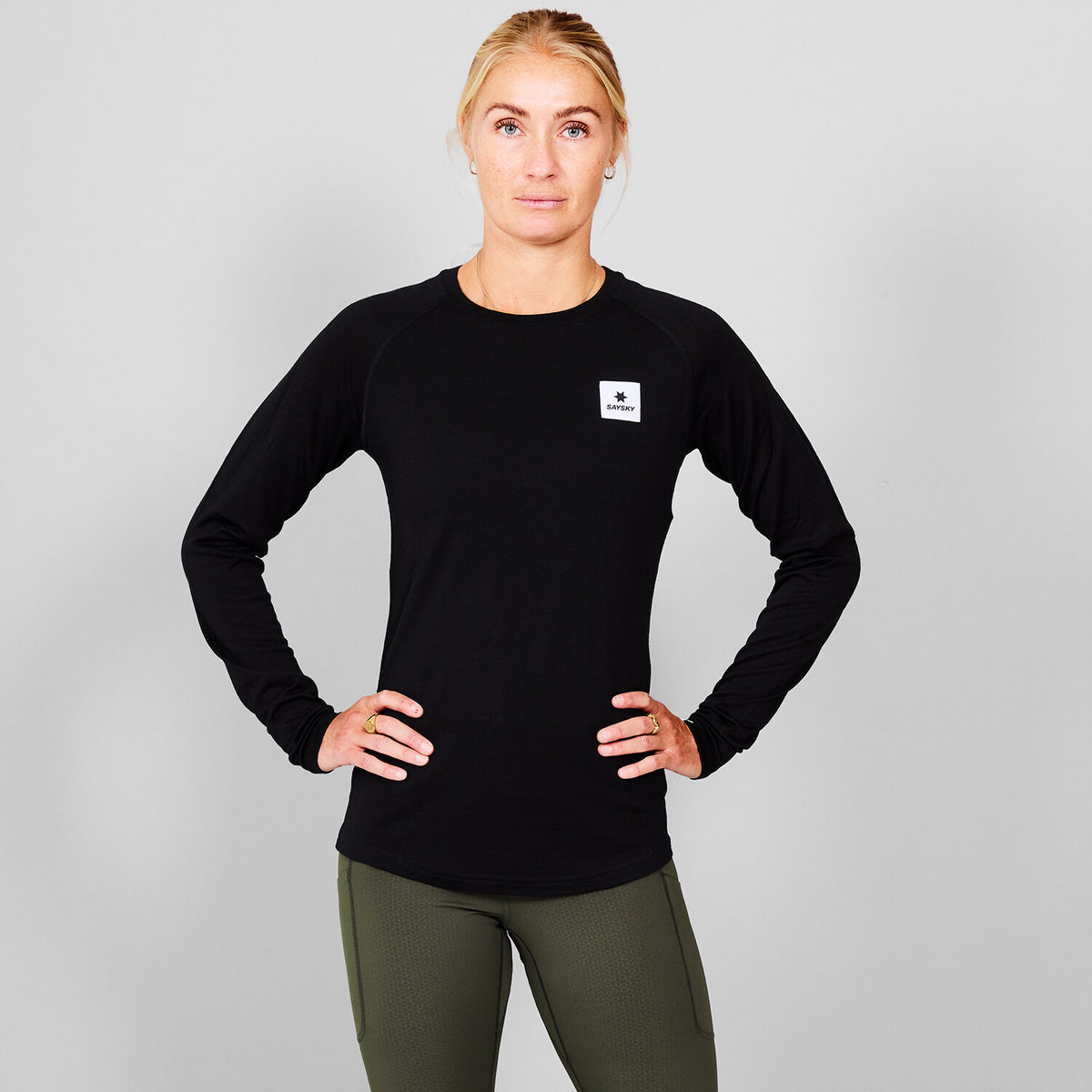 Saysky Merino 165 Base Layer Long Sleeve Black 901 SW20005