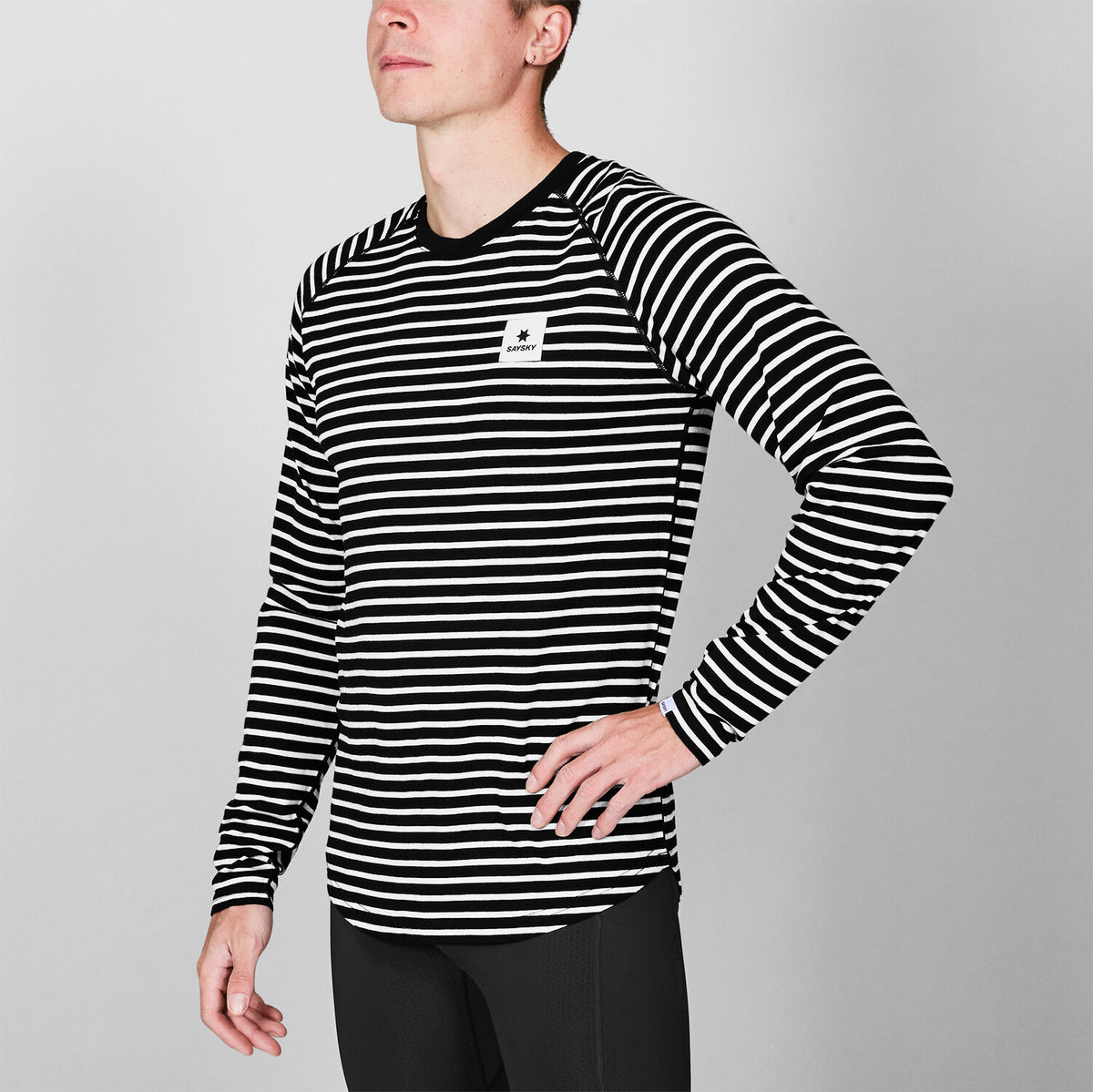 Saysky Merino 165 Base Layer Long Sleeve Stripes 002 SM20008