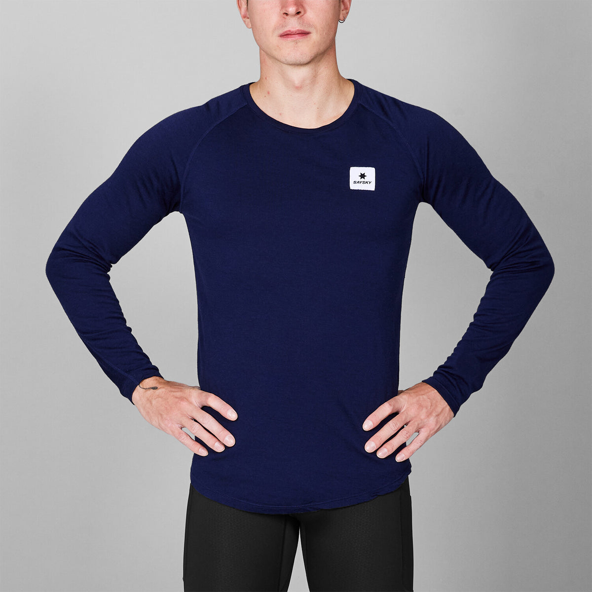 Saysky Merino 165 Base Layer Long Sleeve Blue 201 SM20008