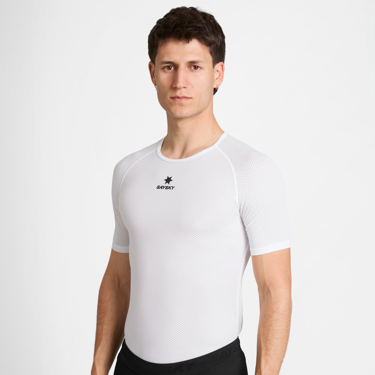 Saysky Mesh Base Layer T-shirt White 101 SM25041
