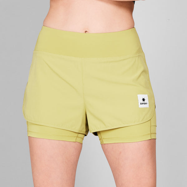 SAYSKY 2 in 1 Pace Shorts 3'' SHORTS 312 - GREEN