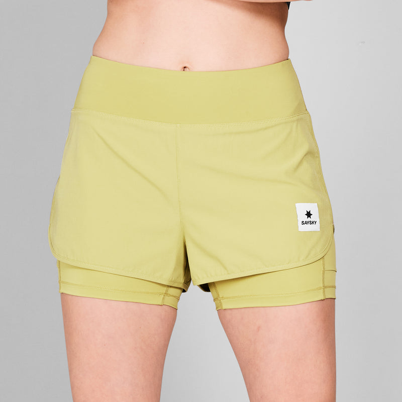SAYSKY 2 in 1 Pace Shorts 3'' SHORTS 312 - GREEN