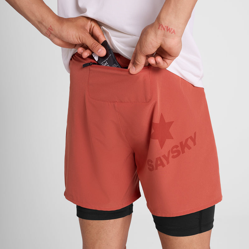 SAYSKY 2 in 1 Pace Shorts 5'' SHORTS 505 - RED