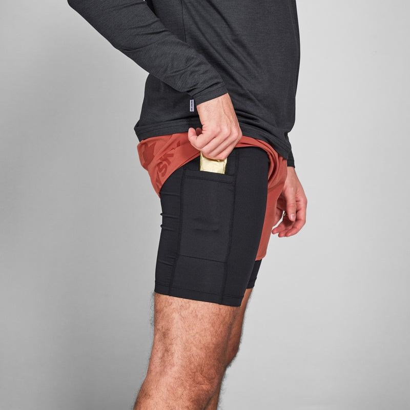 SAYSKY 2 in 1 Pace Shorts 5'' SHORTS 505 - RED