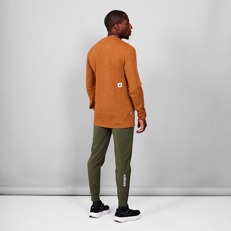 SAYSKY Merino 195 Blaze Long Sleeve LONG SLEEVES 4005 - ORANGE MELANGE