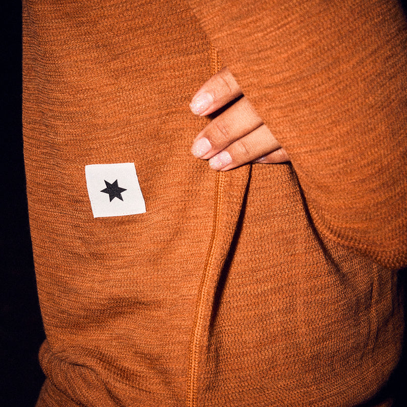 SAYSKY Merino 195 Blaze Long Sleeve LONG SLEEVES 4005 - ORANGE MELANGE