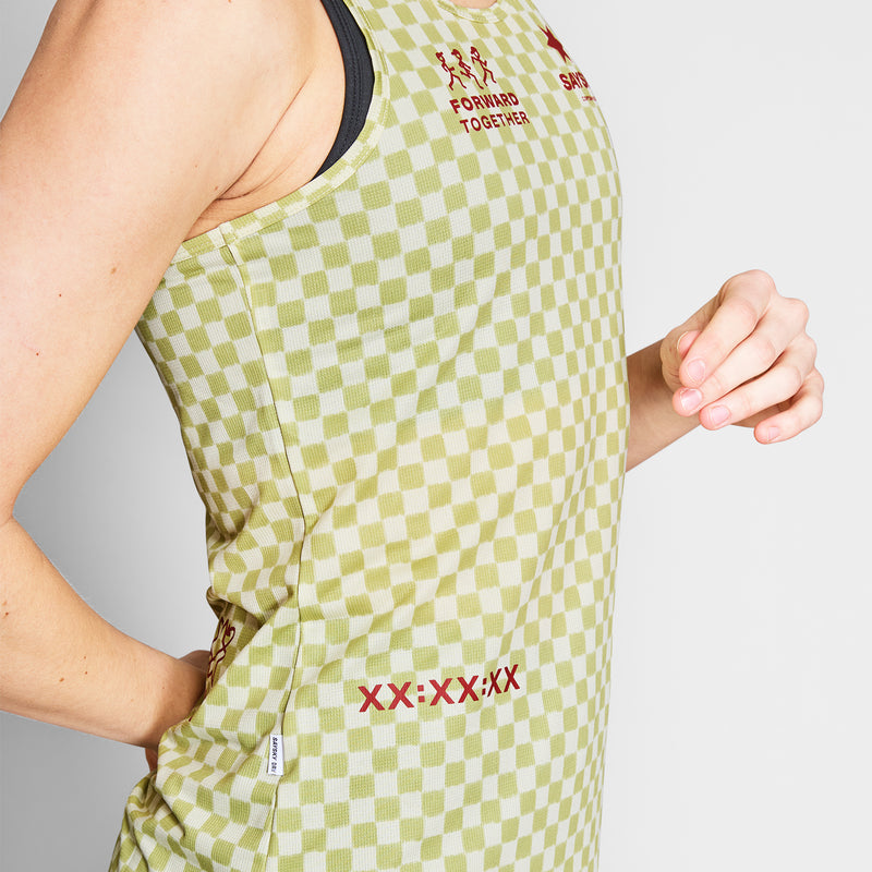 SAYSKY Checker Combat Singlet SINGLETS 1034 - GREEN AOP