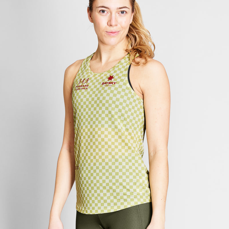 SAYSKY Checker Combat Singlet SINGLETS 1034 - GREEN AOP