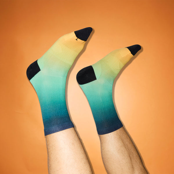 SAYSKY Combat High Socks SOCKS 1032 - BLUE AOP