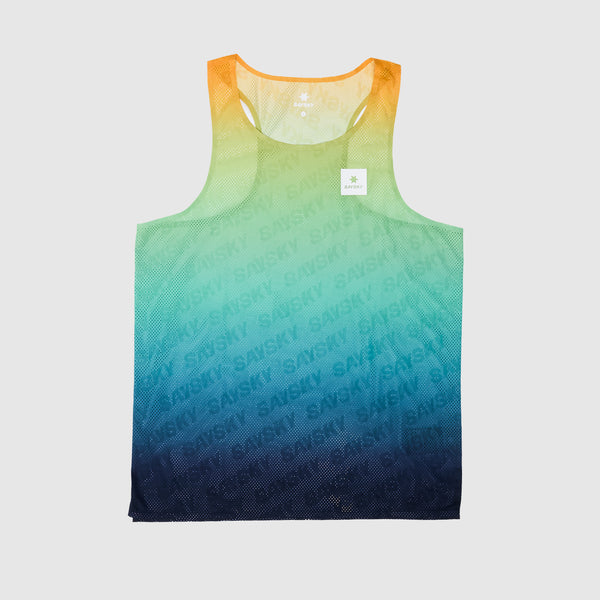 SAYSKY Drip Dye Flow Air Singlet SINGLETS 1032 - BLUE AOP
