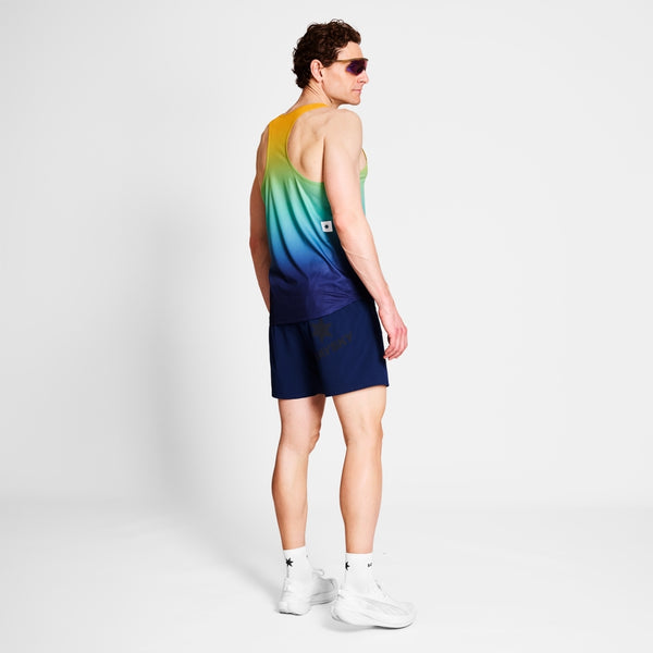 SAYSKY Drip Dye Flow Singlet SINGLETS 1032 - BLUE AOP