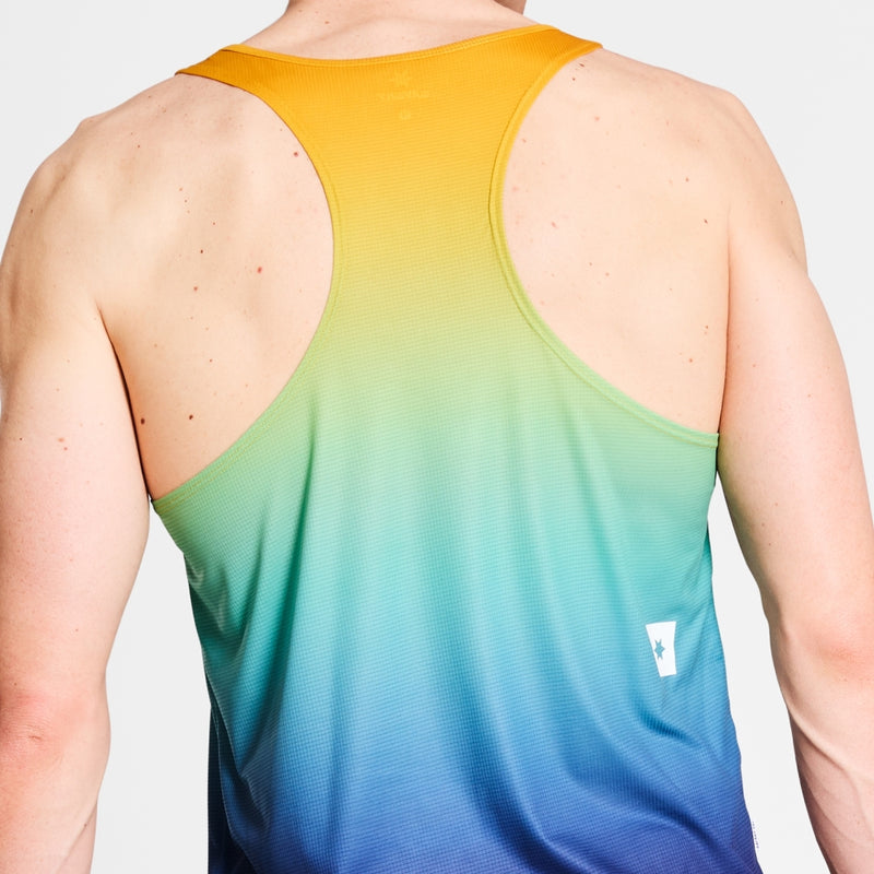 SAYSKY Drip Dye Flow Singlet SINGLETS 1032 - BLUE AOP