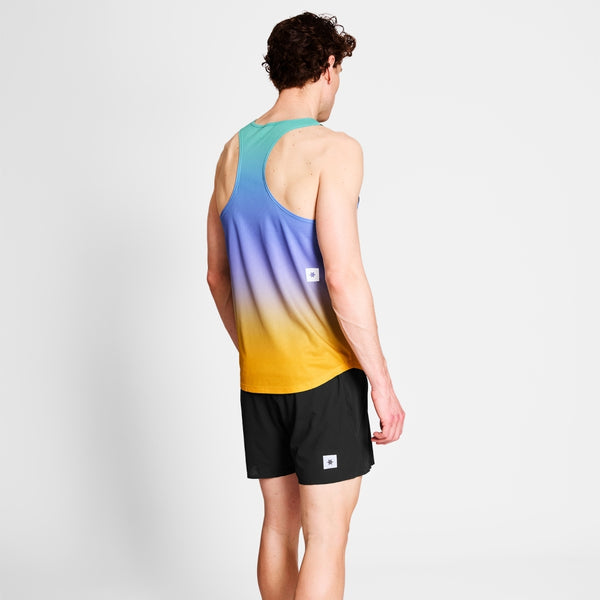SAYSKY Drip Dye Flow Singlet SINGLETS 1033 - PURPLE AOP