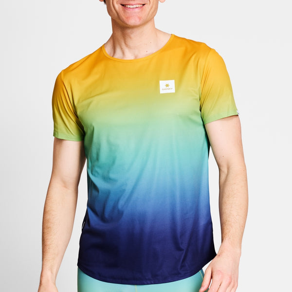 SAYSKY Drip Dye Flow T-Shirt T-SHIRTS 1032 - BLUE AOP