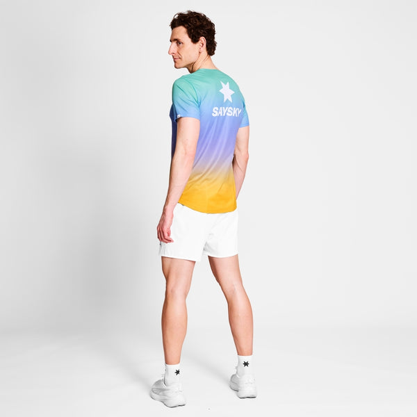 SAYSKY Drip Dye Flow T-Shirt T-SHIRTS 1033 - PURPLE AOP