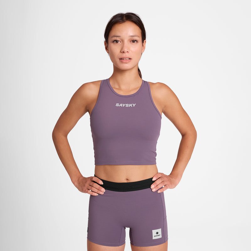SAYSKY Flow Race Crop Top SPORTS BRA 711 - PURPLE