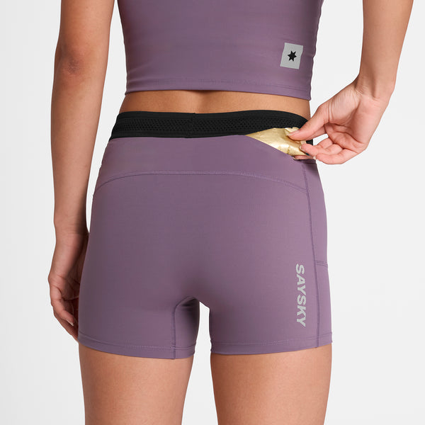 SAYSKY Flow+ Race Short Tights 4'' TIGHTS 711 - PURPLE
