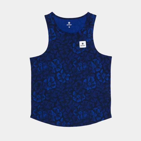 SAYSKY Flower Combat Singlet SINGLETS 1029 - BLUE AOP