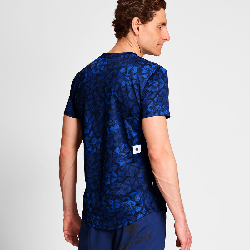 SAYSKY Flower Combat T-Shirt T-SHIRTS 1029 - BLUE AOP
