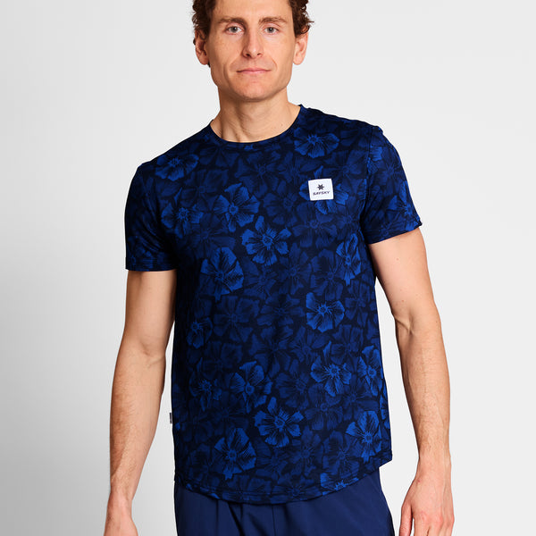 SAYSKY Flower Combat T-Shirt T-SHIRTS 1029 - BLUE AOP
