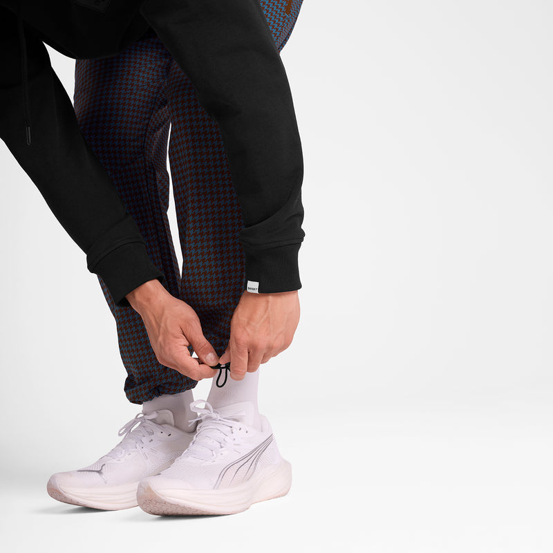 SAYSKY Houndstooth Everyday Pants PANTS 1047 - BLUE AOP